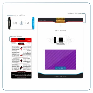 برچسب پوششی ماهوت مدل Purple-Fiber مناسب برای تبلت سامسونگ Galaxy Note 8.0 2013 N5100