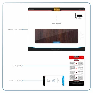 برچسب پوششی ماهوت مدل Red-Wood مناسب برای تبلت اچ تی سی Nexus 9 2014