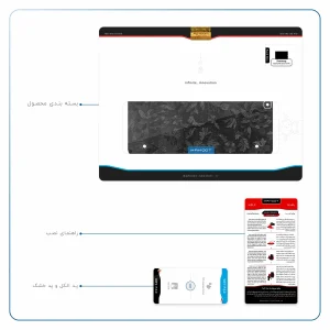 برچسب پوششی ماهوت مدل Black-Wildflower مناسب برای تبلت سامسونگ Galaxy Tab S2 9.7 2016 T813N
