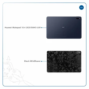 برچسب پوششی ماهوت مدل Black-Wildflower مناسب برای تبلت هوآوی Matepad 10.4 2020 BAH3-L09