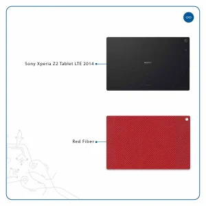 برچسب پوششی ماهوت مدل Red-Fiber مناسب برای تبلت سونی Xperia Z2 Tablet LTE 2014