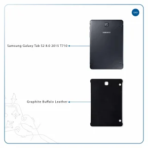 برچسب پوششی ماهوت مدل Graphite Buffalo Leather مناسب برای تبلت سامسونگ Galaxy Tab S2 8.0 2015 T710