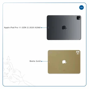 برچسب پوششی ماهوت مدل Matte-Gold مناسب برای تبلت اپل iPad Pro 11 (GEN 2) 2020 A2068