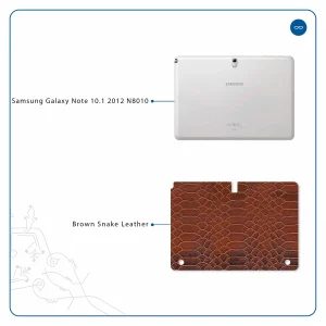 برچسب پوششی ماهوت مدل Brown-Snake-Leather مناسب برای تبلت سامسونگ Galaxy Note 10.1 2012 N8010