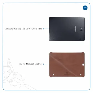 برچسب پوششی ماهوت مدل Matte_Natural_Leather مناسب برای تبلت سامسونگ Galaxy Tab S2 9.7 2015 T815