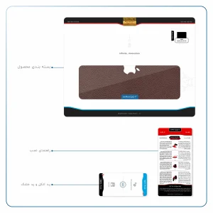 برچسب پوششی ماهوت مدل Natural-Leather مناسب برای تبلت اپل iPad Air 2013 A1476