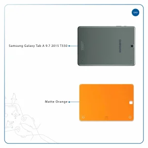 برچسب پوششی ماهوت مدل Matte-Orange مناسب برای تبلت سامسونگ Galaxy Tab A 9.7 2015 T550