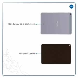 برچسب پوششی ماهوت مدل Dark-Brown-Leather مناسب برای تبلت ایسوس Zenpad 3S 10 2017 Z500KL