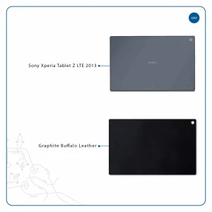 برچسب پوششی ماهوت مدل Graphite Buffalo Leather مناسب برای تبلت سونی Xperia Tablet Z LTE 2013