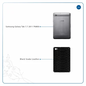 برچسب پوششی ماهوت مدل Black-Snake-Leather مناسب برای تبلت سامسونگ Galaxy Tab 7.7 2011 P6800