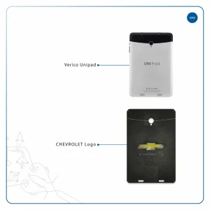 برچسب پوششی ماهوت مدل CHEVROLET-Logo مناسب برای تبلت وریکو Unipad