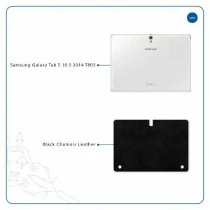 برچسب پوششی ماهوت مدل Black-Chamois-Leather مناسب برای تبلت سامسونگ Galaxy Tab S 10.5 2014 T805