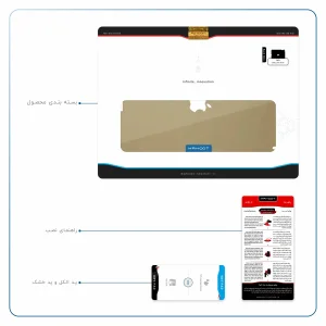 برچسب پوششی ماهوت مدل Matte-Silver مناسب برای تبلت اپل iPad 2 2011 A1397