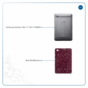 برچسب پوششی ماهوت مدل Red-Wildflower مناسب برای تبلت سامسونگ Galaxy Tab 7.7 2011 P6800