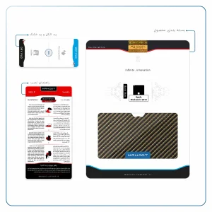 برچسب پوششی ماهوت مدل Glossy-Brown-Fiber مناسب برای تبلت اپل iPad mini 2 2013 A1490