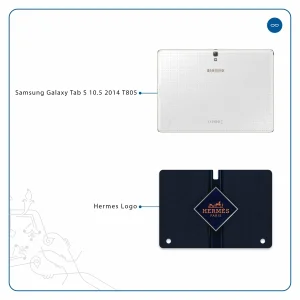 برچسب پوششی ماهوت مدل Hermes-Logo مناسب برای تبلت سامسونگ Galaxy Tab S 10.5 2014 T805