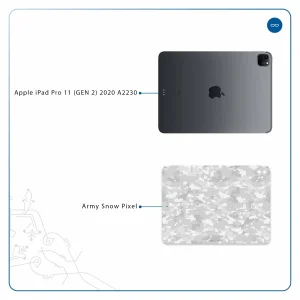 برچسب پوششی ماهوت مدل Army-Winter-Pixel مناسب برای تبلت اپل iPad Pro 11 (GEN 2) 2020 A2230