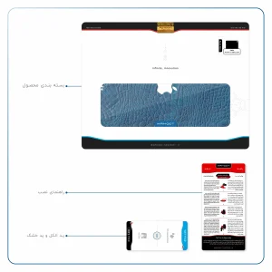 برچسب پوششی ماهوت مدل Blue-Crocodile-Leather مناسب برای تبلت اپل iPad Pro 11 (GEN 2) 2020 A2230