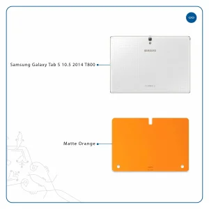 برچسب پوششی ماهوت مدل Matte-Orange مناسب برای تبلت سامسونگ Galaxy Tab S 10.5 2014 T800