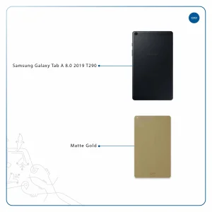 برچسب پوششی ماهوت مدل Matte-Gold مناسب برای تبلت سامسونگ Galaxy Tab A 8.0 2019 T290