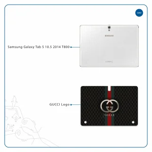برچسب پوششی ماهوت مدل GUCCI-Logo مناسب برای تبلت سامسونگ Galaxy Tab S 10.5 2014 T800
