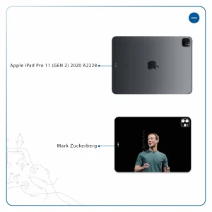 برچسب پوششی ماهوت مدل Mark Zuckerberg مناسب برای تبلت اپل iPad Pro 11 (GEN 2) 2020 A2228