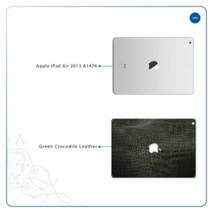 برچسب پوششی ماهوت مدل Green-Crocodile-Leather مناسب برای تبلت اپل iPad Air 2013 A1476