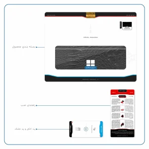 برچسب پوششی ماهوت مدل Black-Crocodile-Leather مناسب برای تبلت مایکروسافت Surface Pro 4 2015