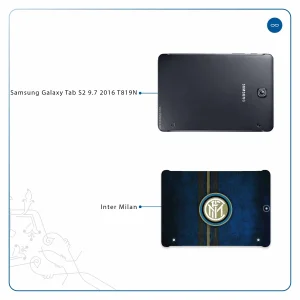 برچسب پوششی ماهوت مدل Inter-Milan مناسب برای تبلت سامسونگ Galaxy Tab S2 9.7 2016 T819N