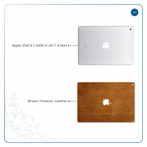 برچسب پوششی ماهوت مدل Brown-Chamois-Leather مناسب برای تبلت اپل iPad 9.7 (GEN 5) 2017 A1823