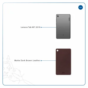 برچسب پوششی ماهوت مدل Matte-Dark-Brown-Leather مناسب برای تبلت لنوو Tab M7 2019