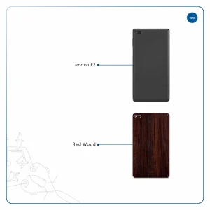 برچسب پوششی ماهوت مدل Red-Wood مناسب برای تبلت لنوو E7
