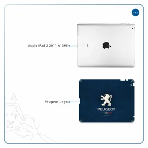 برچسب پوششی ماهوت مدل Peugeot-Logo مناسب برای تبلت اپل iPad 2 2011 A1395