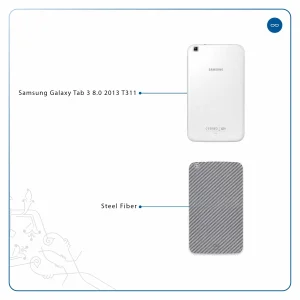 برچسب پوششی ماهوت مدل Steel-Fiber مناسب برای تبلت سامسونگ Galaxy Tab 3 8.0 2013 T311