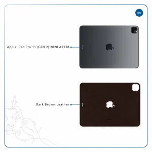 برچسب پوششی ماهوت مدل Dark-Brown-Leather مناسب برای تبلت اپل iPad Pro 11 (GEN 2) 2020 A2228