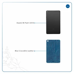 برچسب پوششی ماهوت مدل Blue-Crocodile-Leather مناسب برای تبلت شیائومی Mi Pad 4 2018