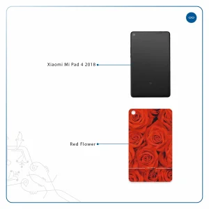 برچسب پوششی ماهوت مدل Red-Flower مناسب برای تبلت شیائومی Mi Pad 4 2018