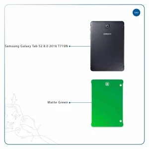 برچسب پوششی ماهوت مدل Matte-Green مناسب برای تبلت سامسونگ Galaxy Tab S2 8.0 2016 T719N