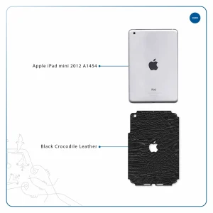 برچسب پوششی ماهوت مدل Black-Crocodile-Leather مناسب برای تبلت اپل iPad mini 2012 A1454