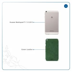 برچسب پوششی ماهوت مدل Green-Leather مناسب برای تبلت هوآوی Mediapad T1 7.0 2015