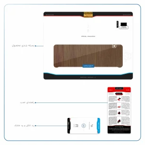 برچسب پوششی ماهوت مدل Orange-Wood مناسب برای تبلت سامسونگ Galaxy Tab E 9.6 2015 T560