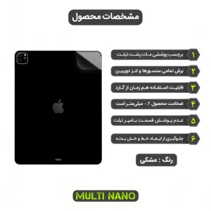 برچسب پوششی مولتی نانو طرح مات مدل X-F1M مناسب برای تبلت اپل iPad Pro Gen 5 12.9 inch 2021
