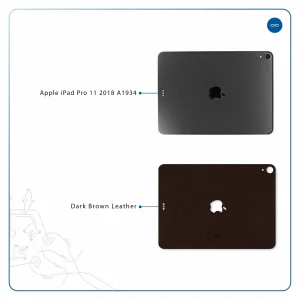 برچسب پوششی ماهوت مدل Dark-Brown-Leather مناسب برای تبلت اپل iPad Pro 11 2018 A1934