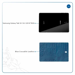 برچسب پوششی ماهوت مدل Blue-Crocodile-Leather مناسب برای تبلت سامسونگ Galaxy Tab S4 10.5 2018 T830