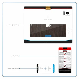 برچسب پوششی ماهوت مدل Dark-Gold-Stripes-Wood مناسب برای تبلت اپل iPad Pro 11 (GEN 2) 2020 A2230