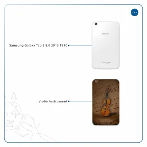 برچسب پوششی ماهوت مدل Violin-Instrument مناسب برای تبلت سامسونگ Galaxy Tab 3 8.0 2013 T310