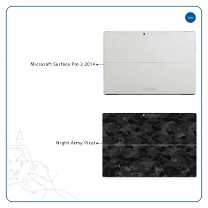 برچسب پوششی ماهوت مدل Night-Army-Pixel مناسب برای تبلت مایکروسافت Surface Pro 3 2014