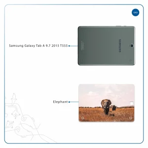 برچسب پوششی ماهوت مدل Elephant مناسب برای تبلت سامسونگ Galaxy Tab A 9.7 2015 T555