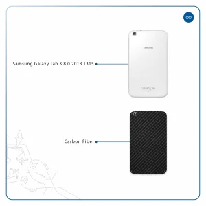 برچسب پوششی ماهوت مدل Carbon-Fiber مناسب برای تبلت سامسونگ Galaxy Tab 3 8.0 2013 T315