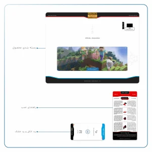 برچسب پوششی ماهوت مدل Minecraft-Game مناسب برای تبلت اپل iPad Air 2013 A1475